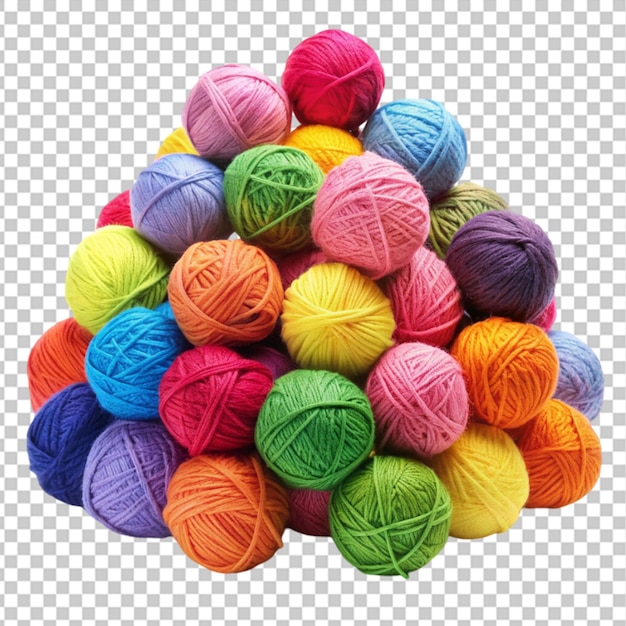 Wool balls forming circle