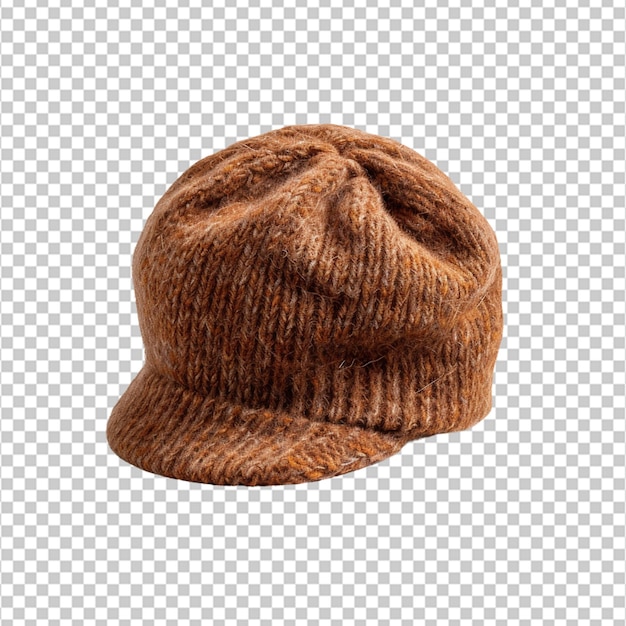 wool cap on white background