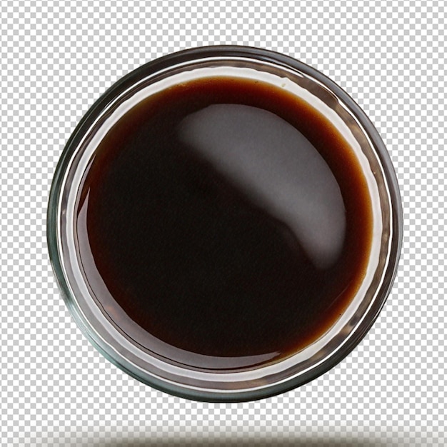 Worcestershire Sauce in a bowl isolated on transparent background