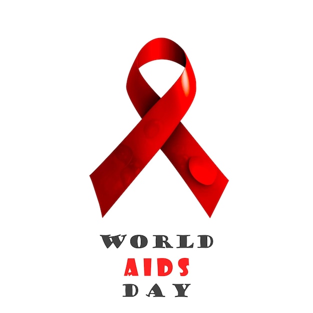 Word aids Day background