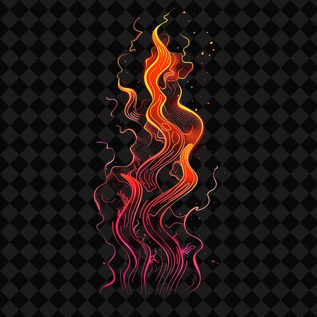 PSD the word fire on a black background