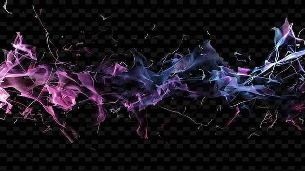 the word fire is purple and blue on a black background