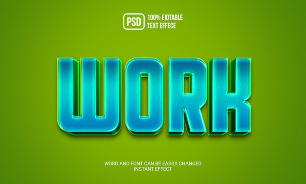 Work editable text styl