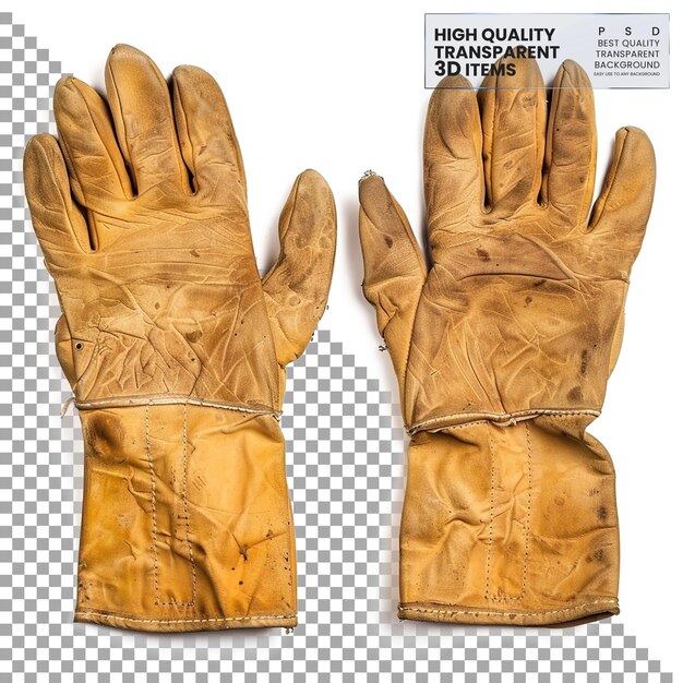 PSD work gloves gloves worn to protect hands during work on transparent background