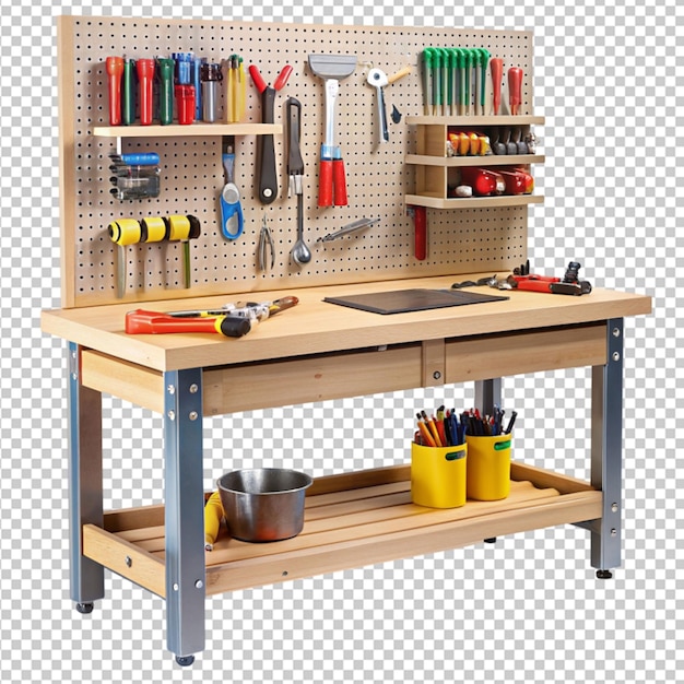 workbench with tools