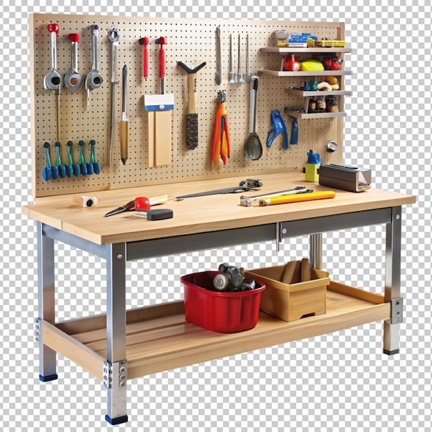 workbench with tools