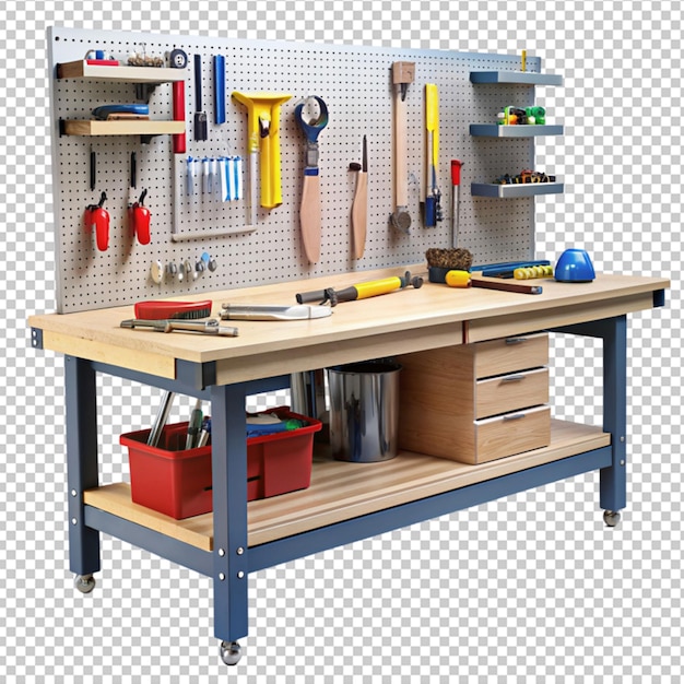 workbench with tools