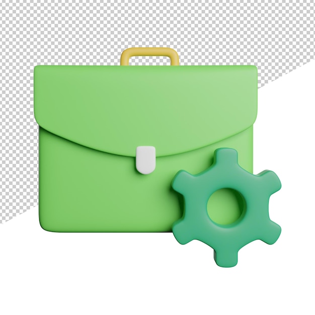 Working Condition Time front view 3d rendering icon illustration on transparent background