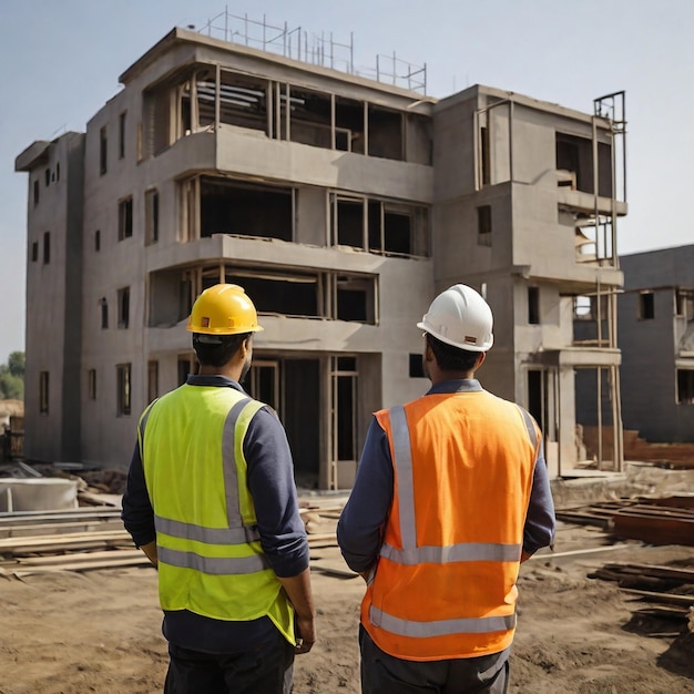 working for the outdoors building construction site