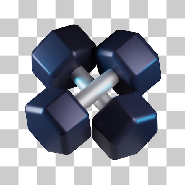 Workout Dumbbell 3D Icon