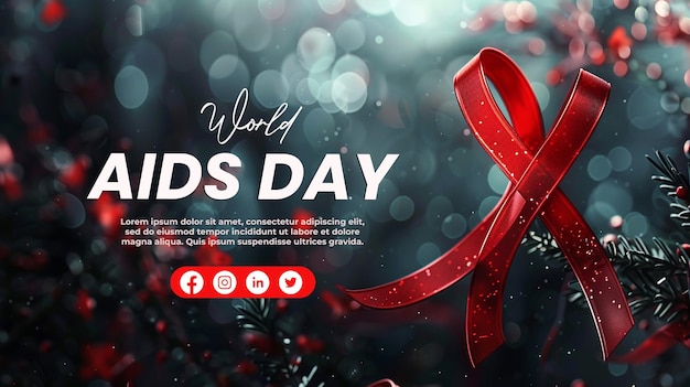 PSD world aids day aids awareness 1st december world aids day