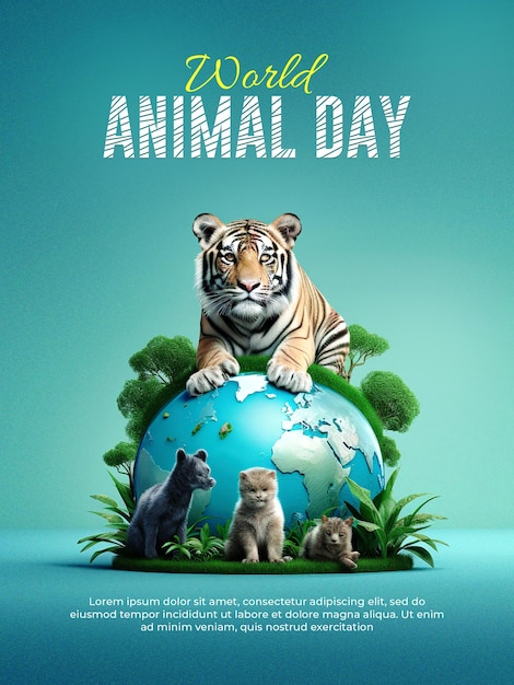 World Animal Day Flyer Template