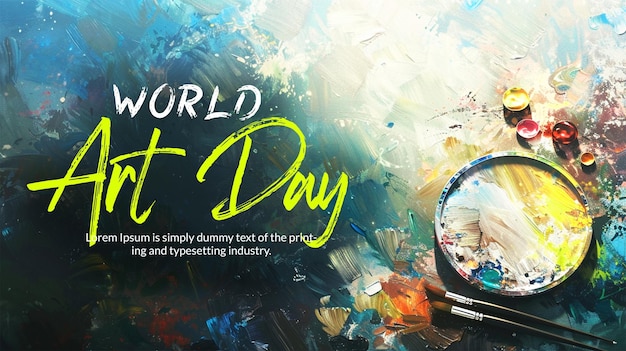 world art day background