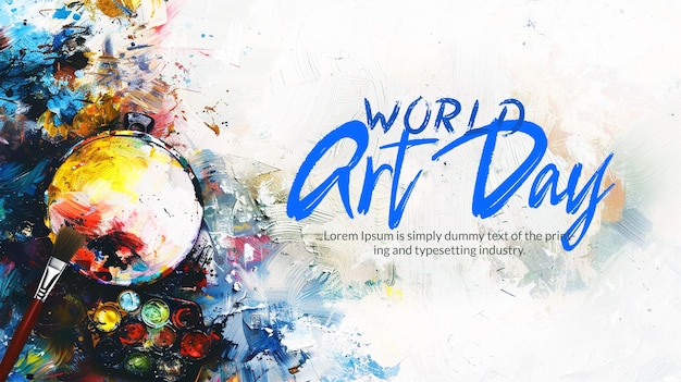 world art day background