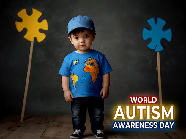 World autism awareness day background