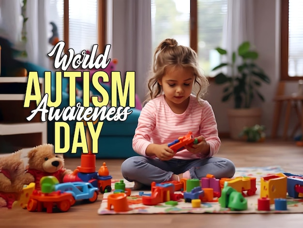 world autism awareness day social media banner