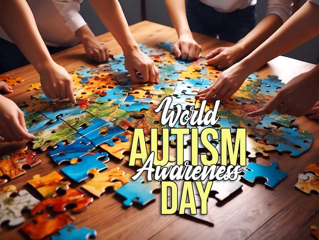 world autism awareness day social media banner