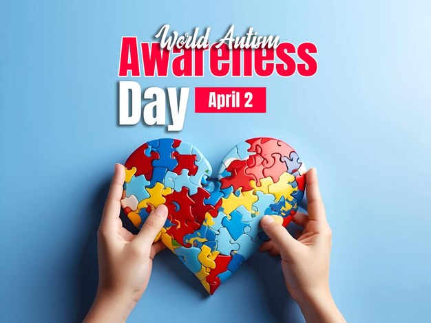 world autism awareness day social media banner