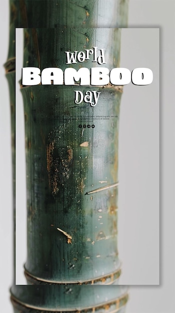 PSD world bamboo day background