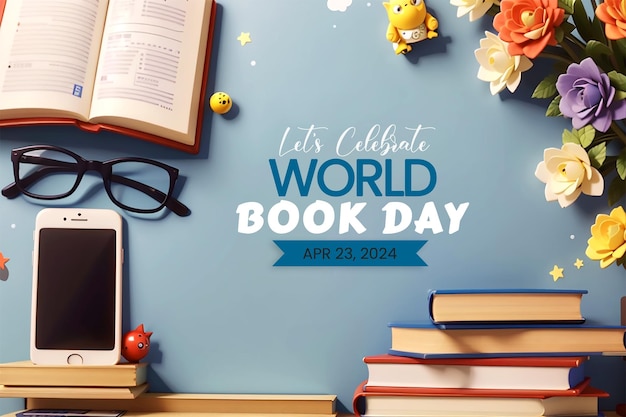 World Book day social media post poster design