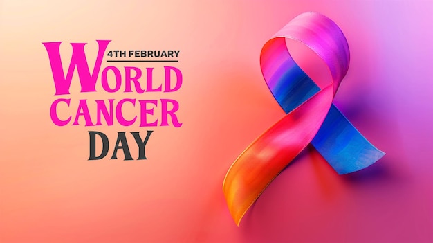 World cancer day awareness social media poster template design