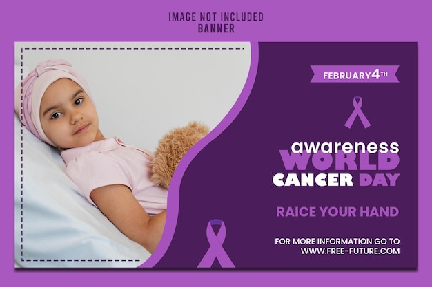 world cancer day banner tamplate