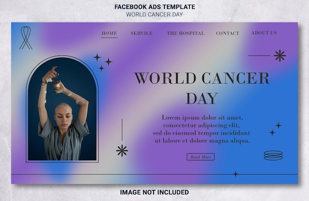 World Cancer Day Landing Page Template