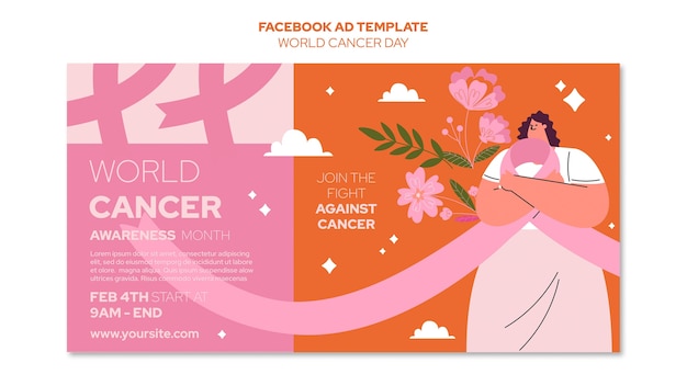 World cancer day template design