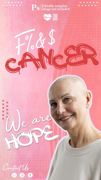 PSD world cancer day template