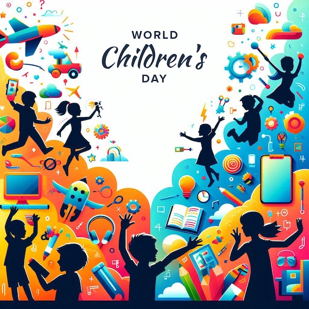 PSD world childrens day square banner design template