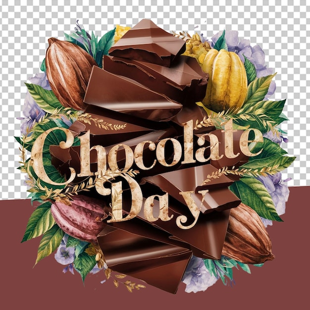 World Chocolate Day PNG Illustration