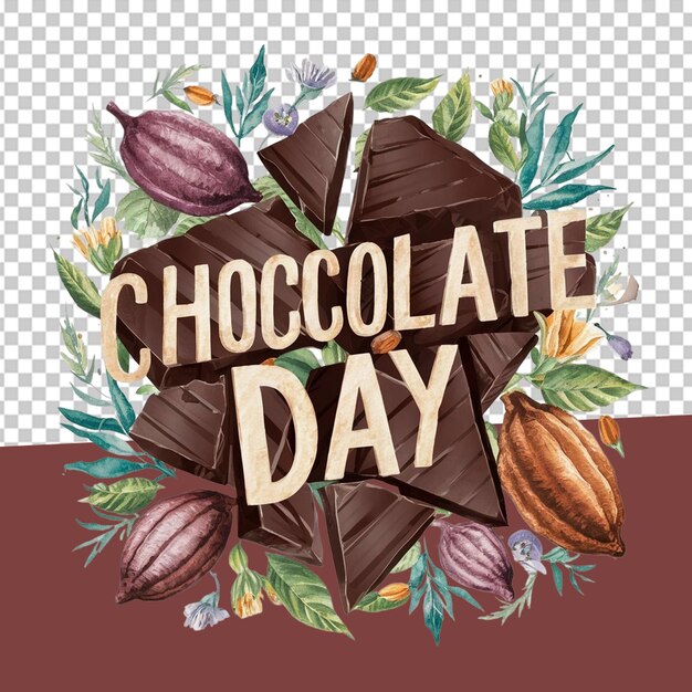 World Chocolate Day PNG Illustration