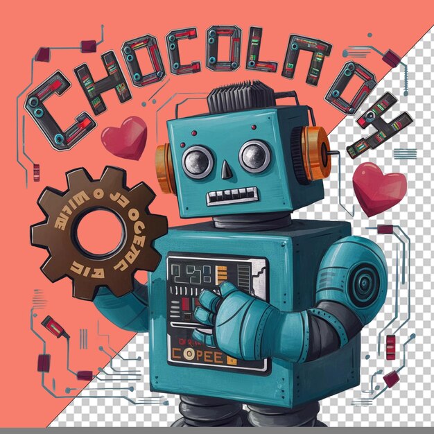 PSD world chocolate day png illustration