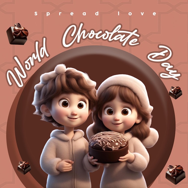 World Chocolate Day Poster And Banner for Social Media Post