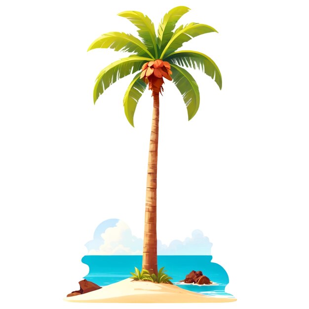 PSD world coconut day isolated on transparent background