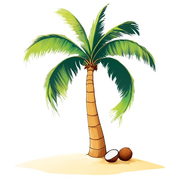 PSD world coconut day isolated on transparent background