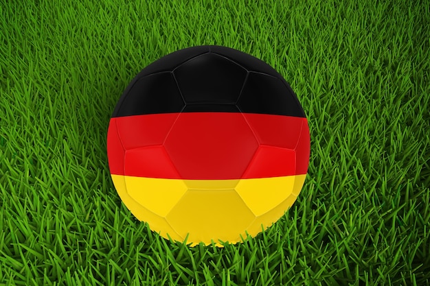 World Cup Football With Germany Flag