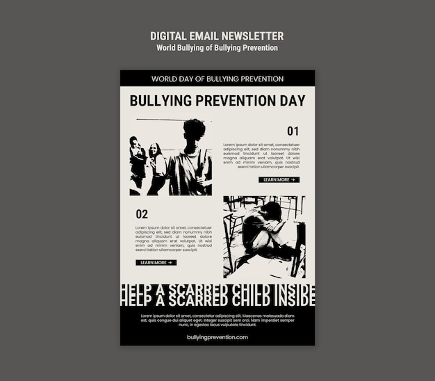 World day of bullying prevention  template design