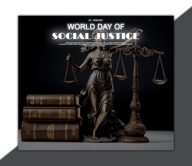 World day of social justice banner