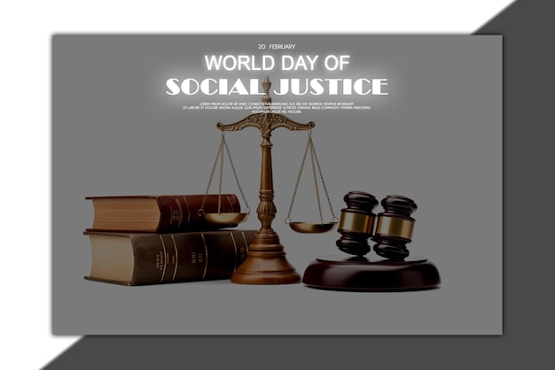 World day of social justice banner