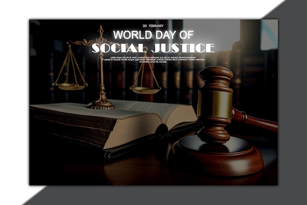 World day of social justice banner