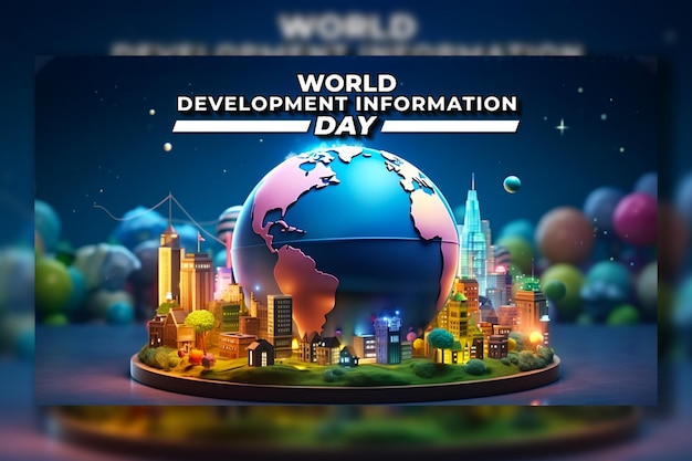 world development information day background