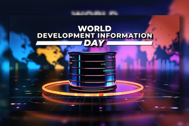 world development information day background