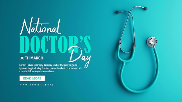 World doctor day concept 3d background