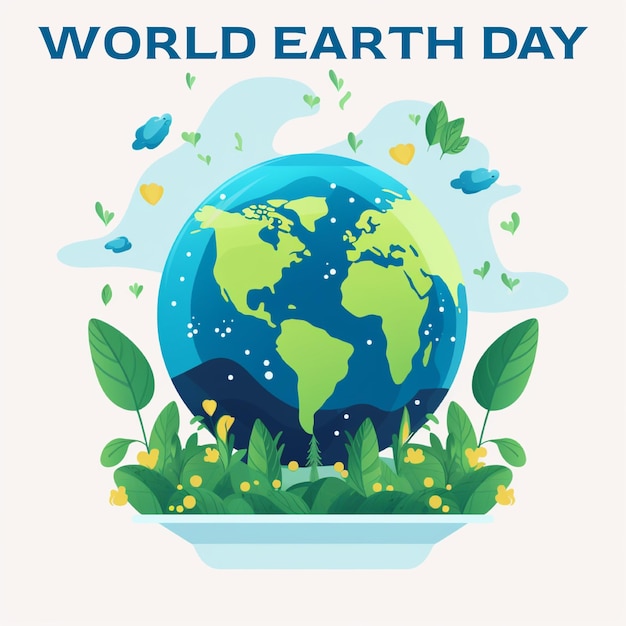 World Earth Day social media post design template