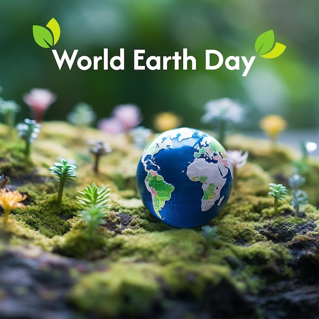 World Earth Day social media post design template