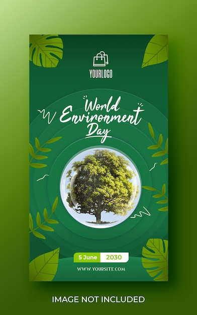 World environment day instagram story template