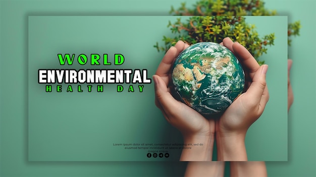 PSD world environmental health day background