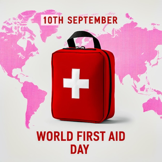 World First Aid Day Advertising Background Poster Banner Template