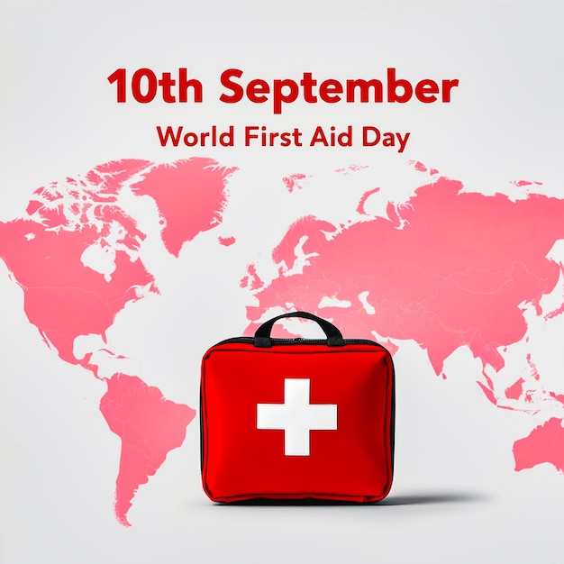 World First Aid Day Advertising Background Poster Banner Template